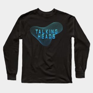 Geometric Line Talking Heads Long Sleeve T-Shirt